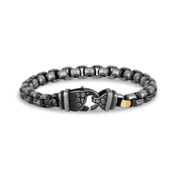 Brushed Oxidized Braceelet