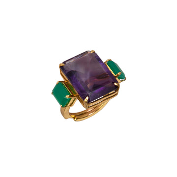 Amethyst and Green Onyx