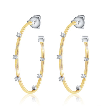 Pave Crystals Hoop