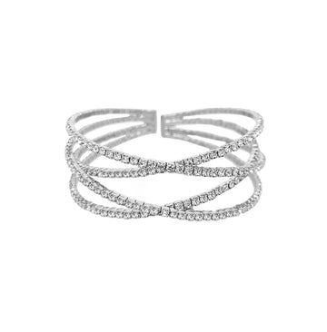 Crossover Pave Bracelet