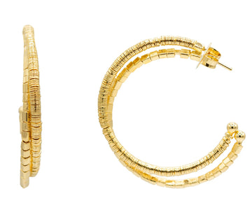 Beaded Hoop Earrings