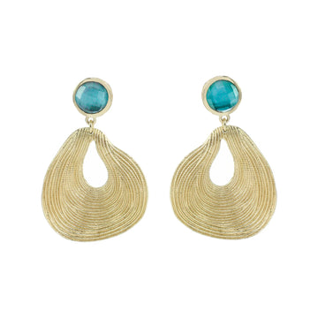 Blue Topaz Drop Earrings