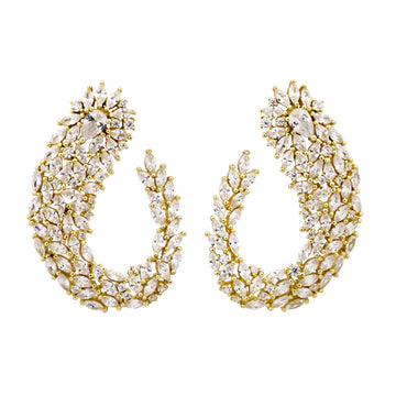 Gold Swirl Earring