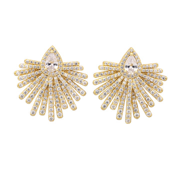 Marquise Pave Drop Earrings