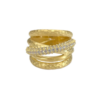 Gold Layers Band Ring
