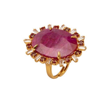 Oval Ruby Ring