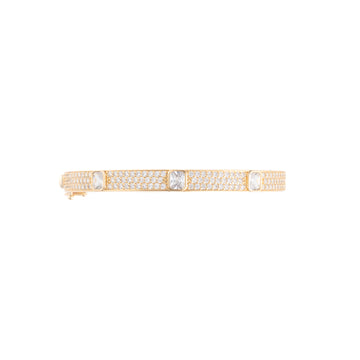 Pave Square Bangle