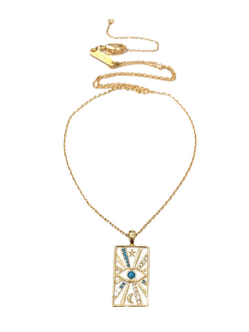 Evil Eye Enamel Necklace