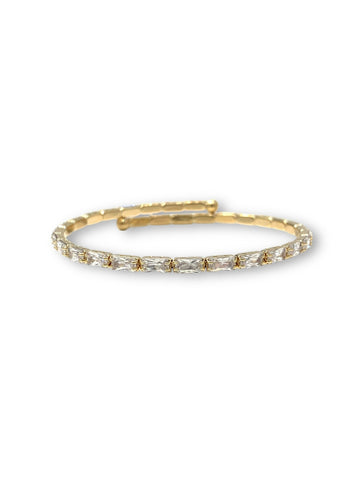 Baguettes Cut Flexible Bracelet
