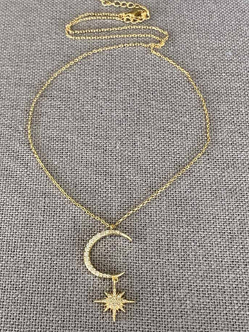 Celestial Drop Pendant Necklace