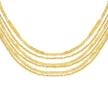 Gold Strands Necklace