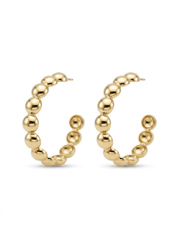 Flat Circle Hoop Earrings
