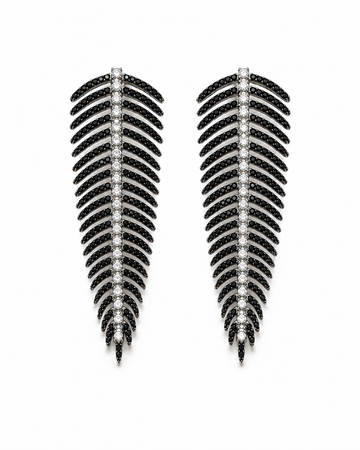 Feather Drop Earrings