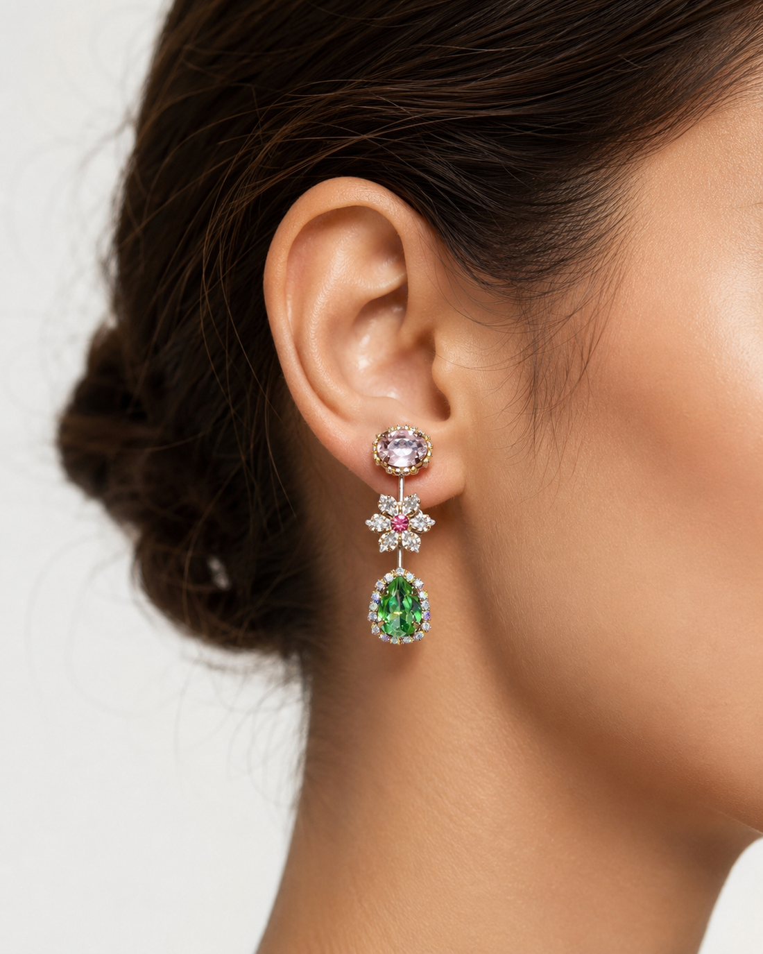Flower Drop Earring