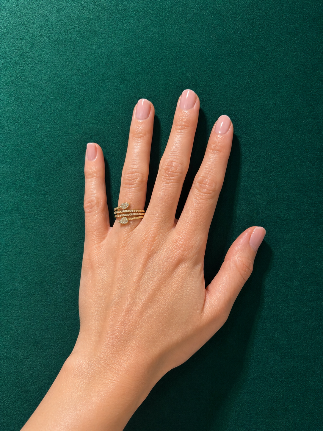 Swirl Pave Ring