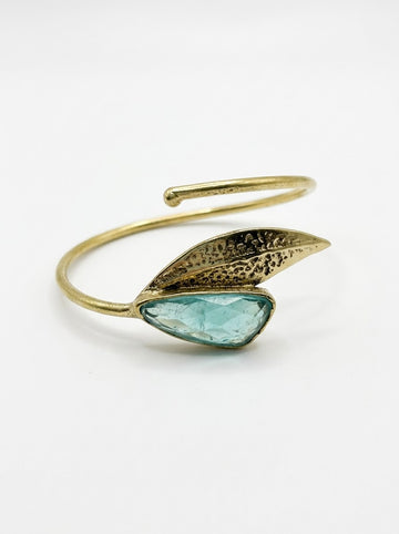 Aqua Bangle Bracelet
