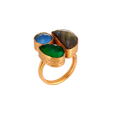 Adjustable stones ring