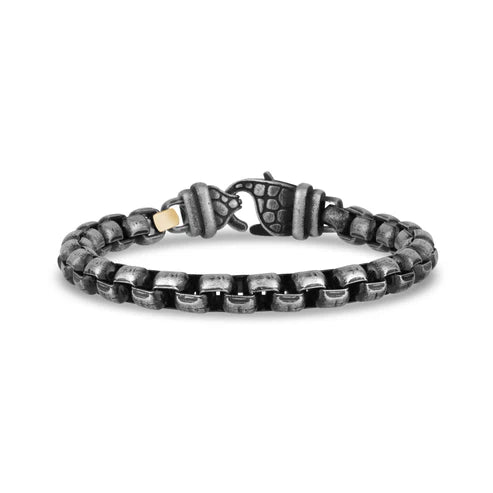 Brushed Oxidized Braceelet