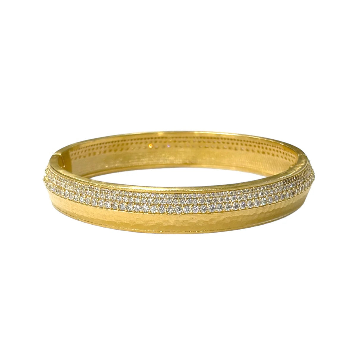 Pave Crystal Rim Bangle