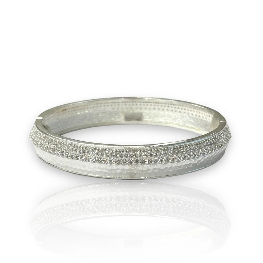 Pave Crystal Rim Bangle