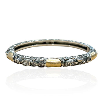 Gold Hammered Bangle