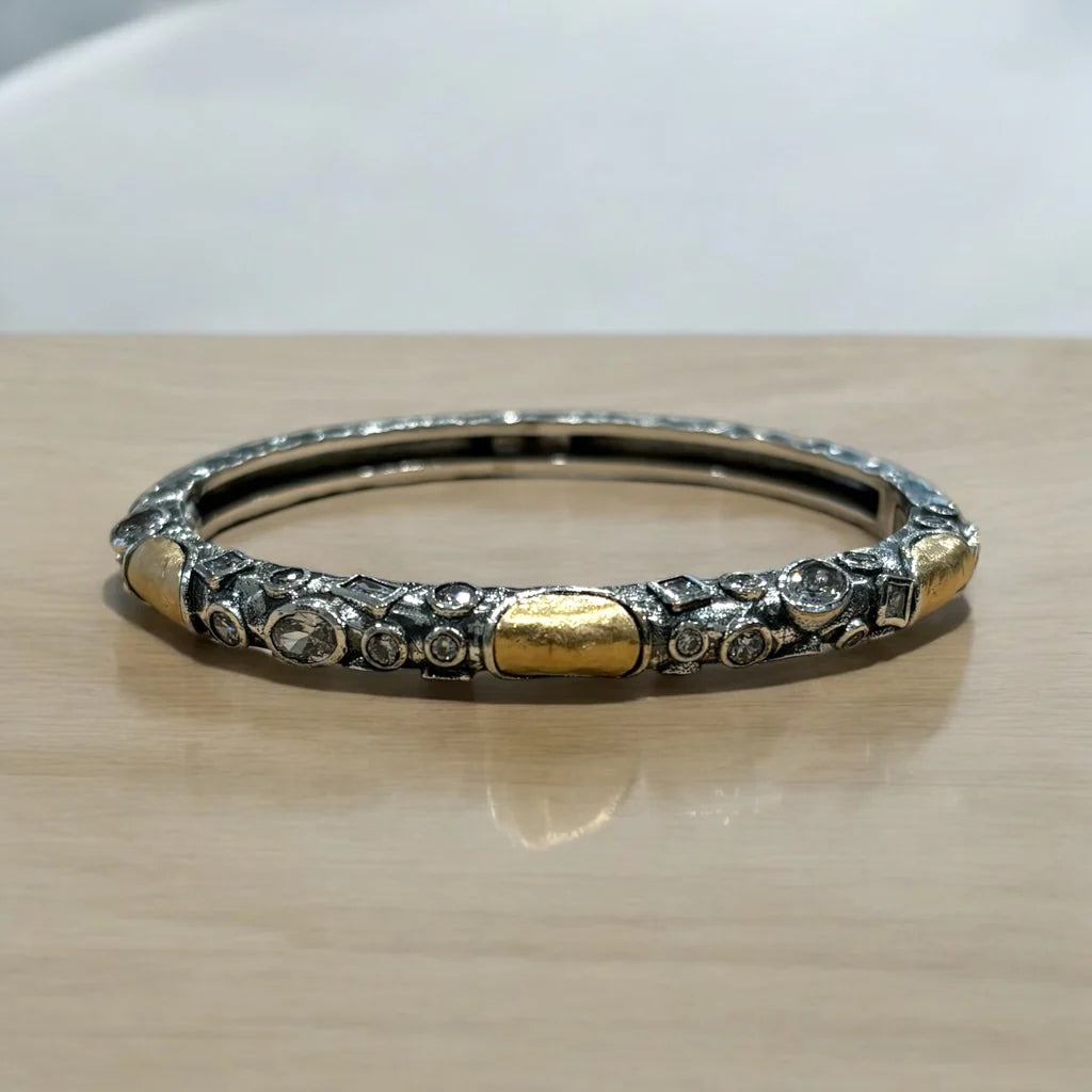 Gold Hammered Bangle