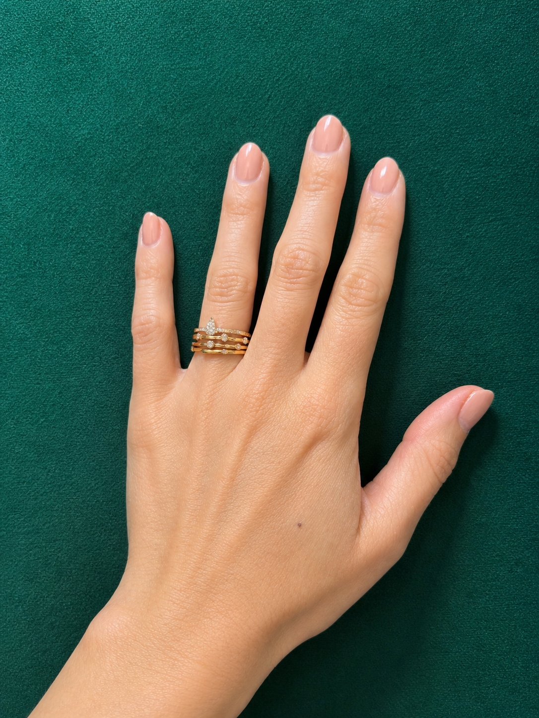Studded Band Ring