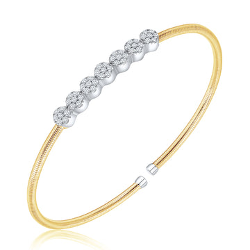 Round 7 Pave Thin Bangle