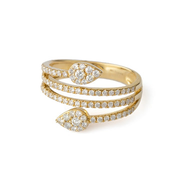 Swirl Pave Ring