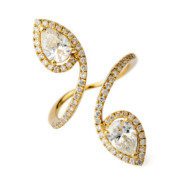 Swirl Crossover Ring