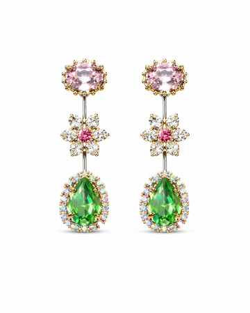 Flower Drop Earring
