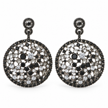 Black/White Statement Earrings
