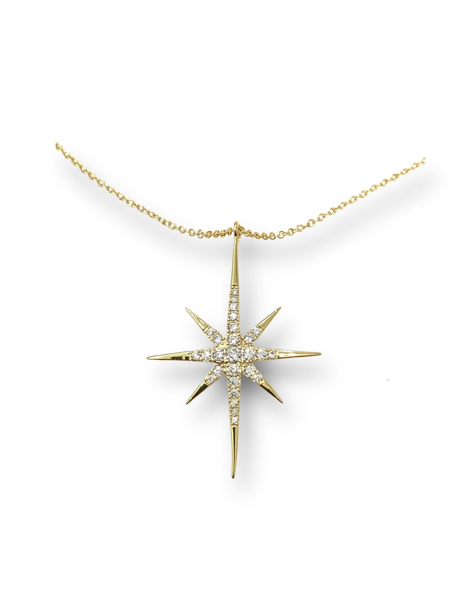 Gold Pave Star Necklace