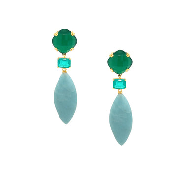Green Drop Earring