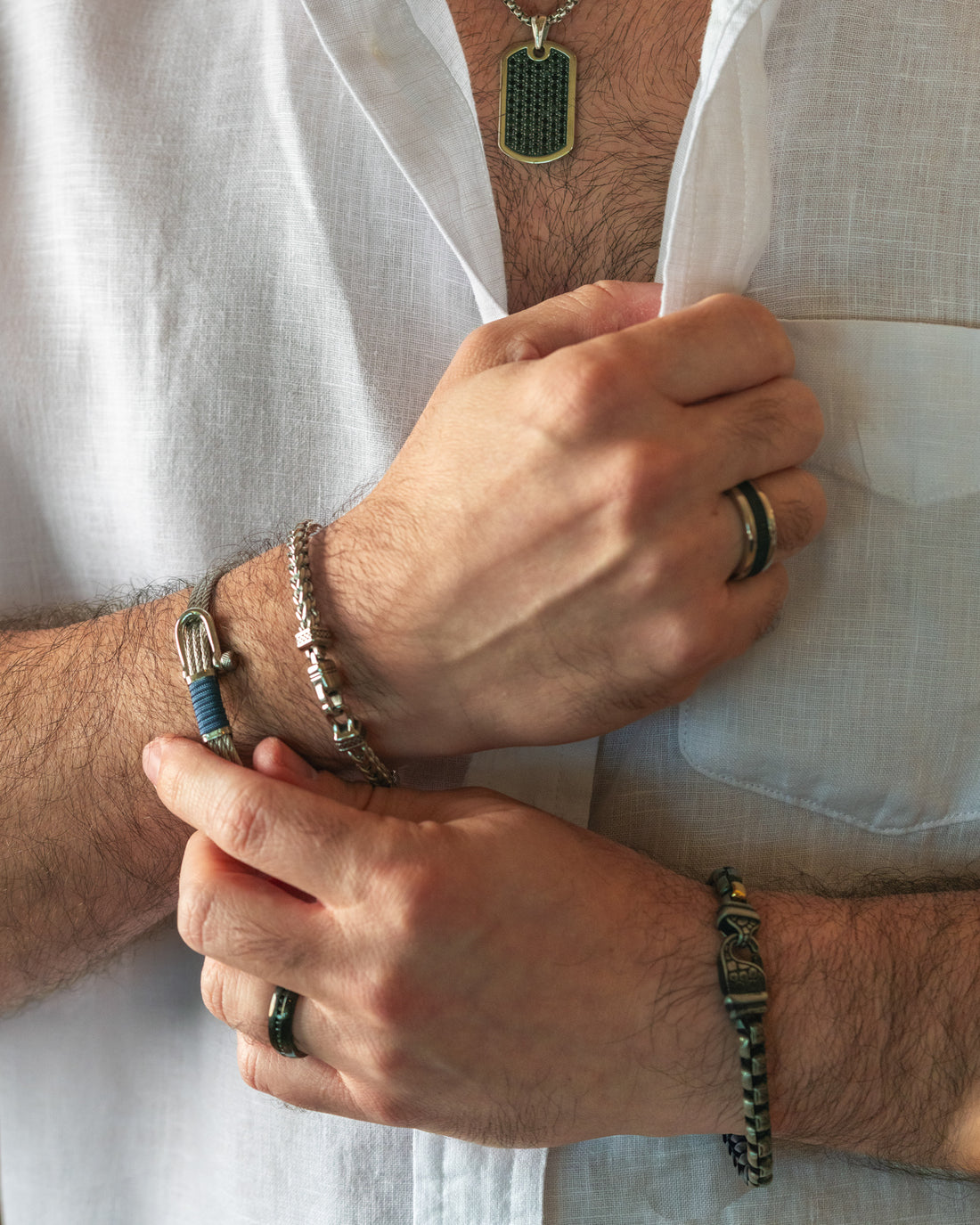 Blue/Silver Detail Bracelet