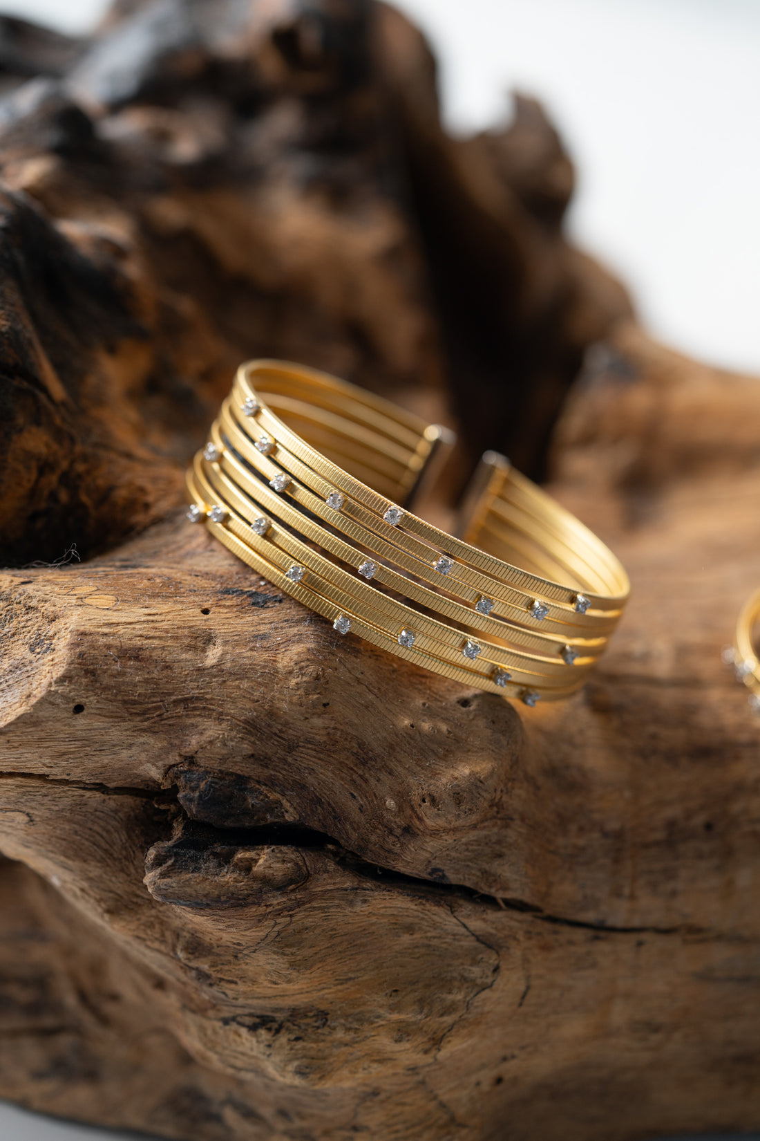Pave Crystals Medium Bangle