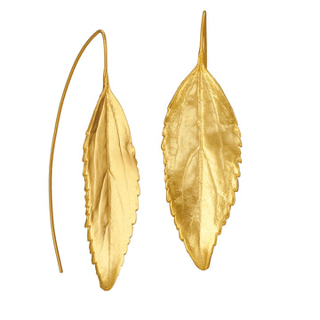 Elongated Leaf Earrings