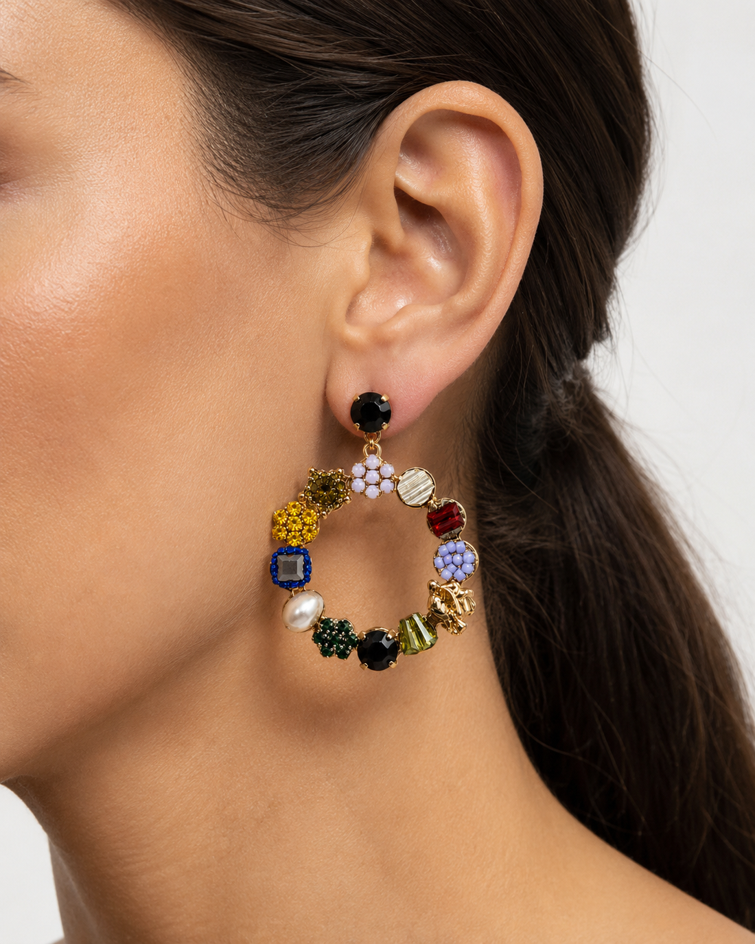 Circle Drop Earring
