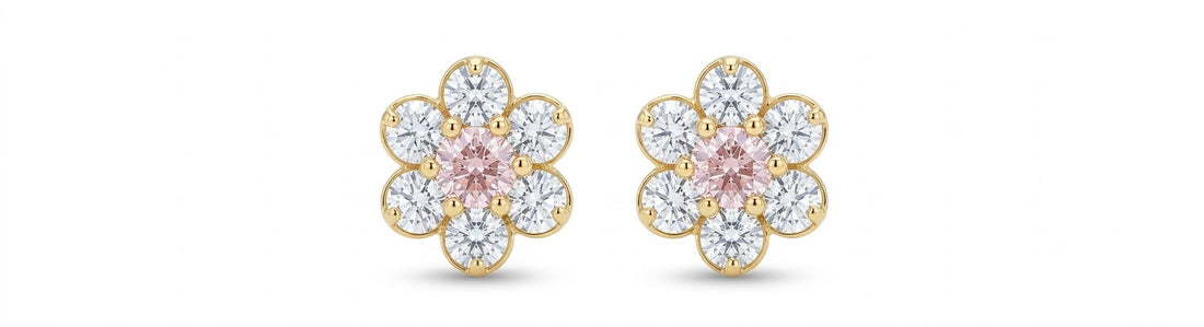 Floral Cluster Stud Earrings