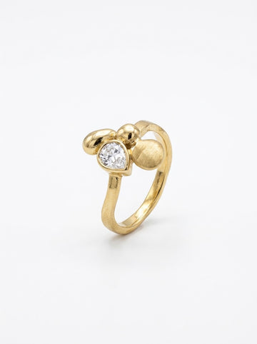 White Crystal Ring