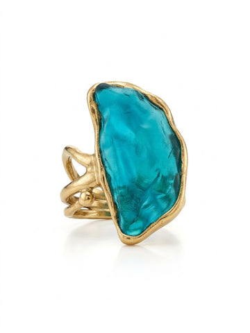 Blue Resin Ring