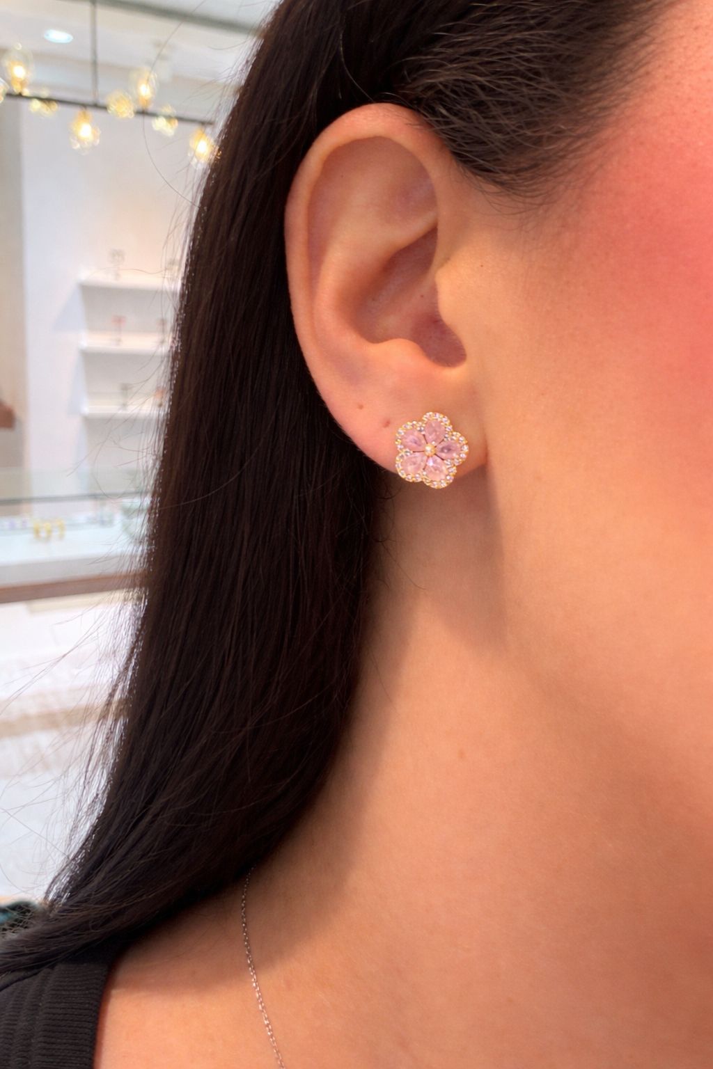Pink Petal Stud