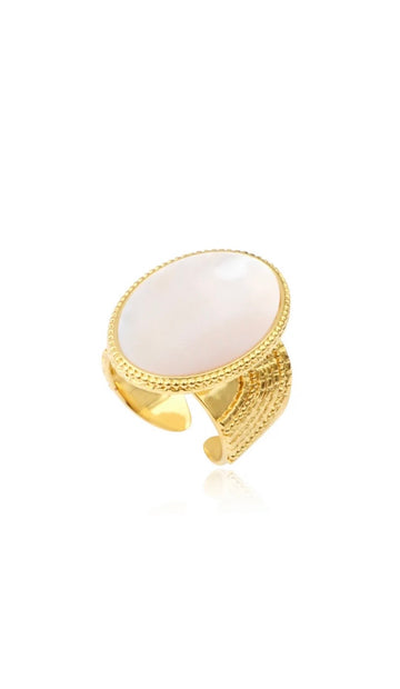Oval MOP Ring