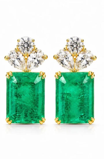 Emerald Cut Earrings