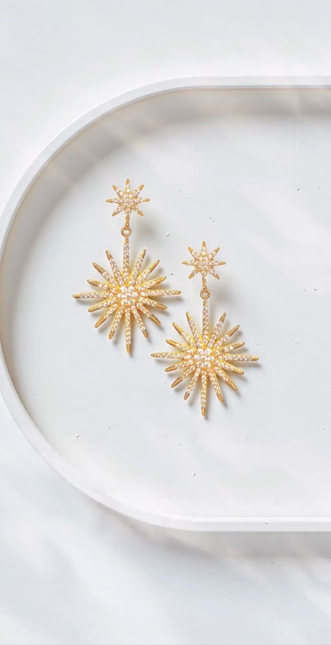 Two Tier Starburst Earring