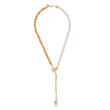 Lariat Pearl Necklace