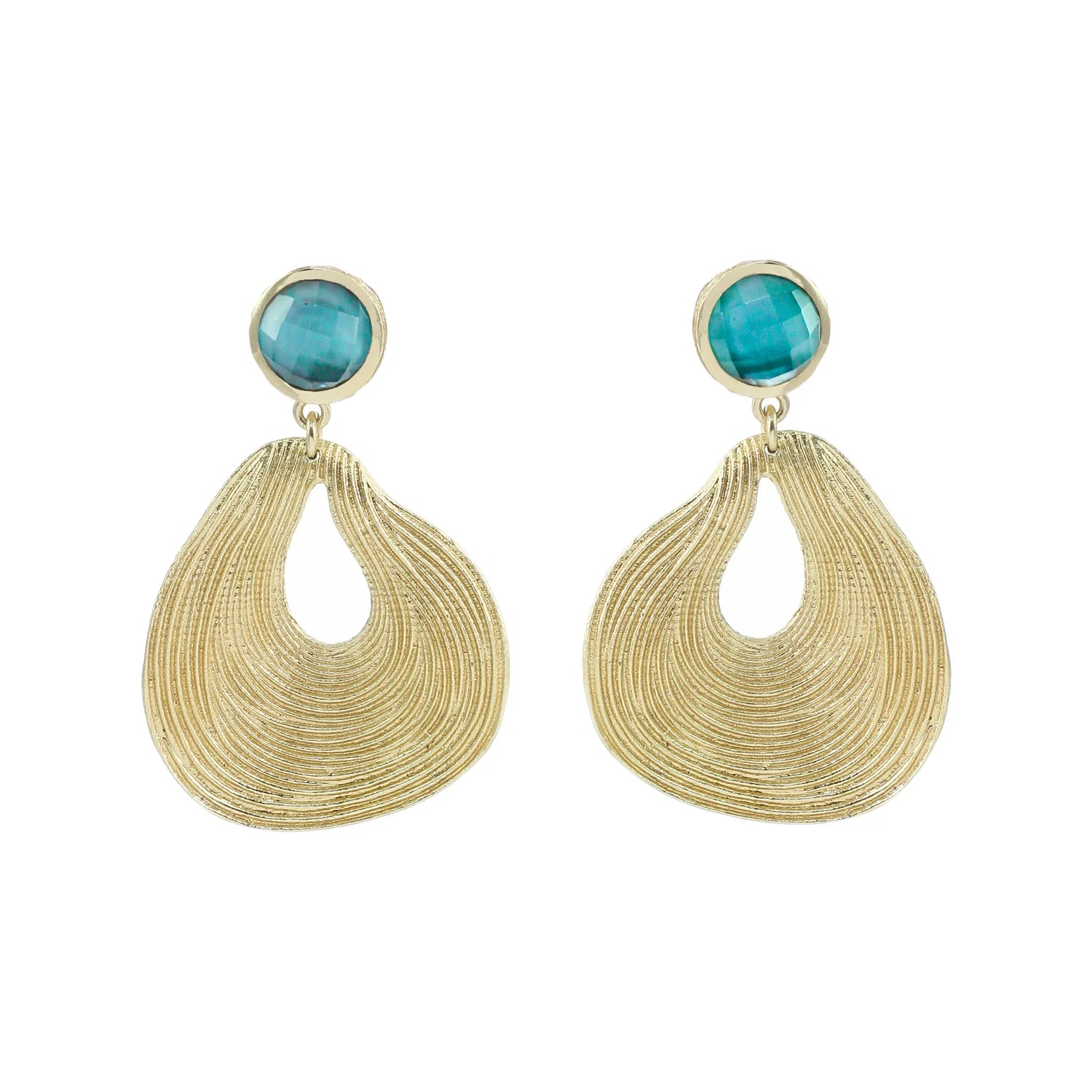 Blue Topaz Drop Earrings