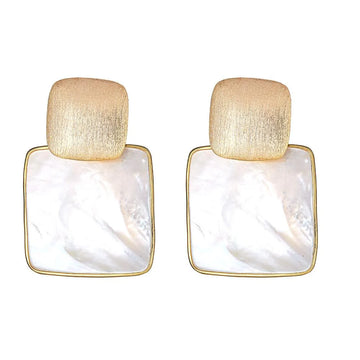 Mini Square Drop Earrings