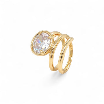 Swirl Oval Ring