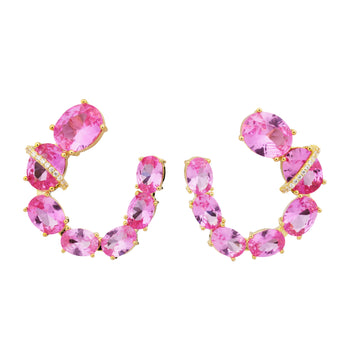 Pink Swirl Earrings